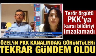 PKK’ya karşı bildiriyi imzalamadı! Özgür Özel’in PKK kanalındaki görüntüleri gündem oldu!