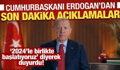 Cumhurbaşkanı Erdoğan’dan yeni yıl mesajı