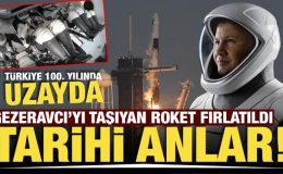 Türkiye’nin ilk astronotu Gezeravcı’yı taşıyan roket fırlatıldı! İşte tarihi anlar