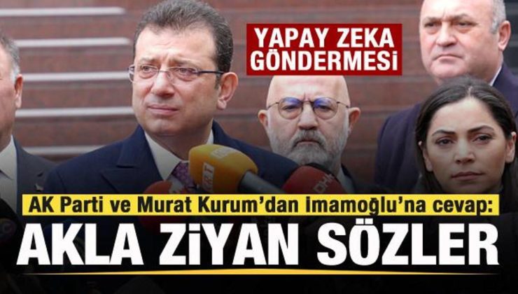 AK Parti ve Murat Kurum’dan İmamoğlu’na cevap: Akla ziyan sözler!