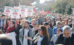 İspanya’da binlerce kişi “Gazze” için yürüdü! Hükümete sert tepki