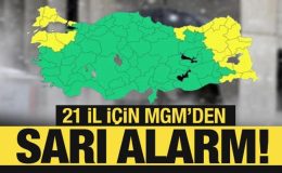 İstanbul dahil 21 il için sarı alarm verildi