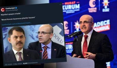 Cumhuriyet Gazetesi’nden Bakan Şimşek’in sözlerine çirkin çarpıtma!