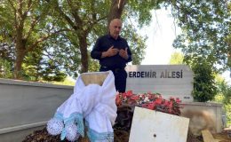 Baba Özer Aci, oğlunun mezarını ziyaret etti!