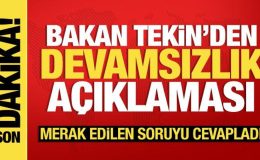 Bakan Tekin’den Başkent Kulisi’nde son dakika açıklamaları