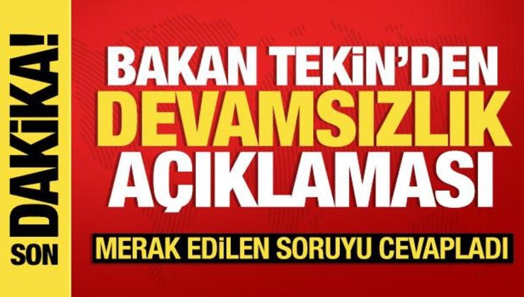 Bakan Tekin’den Başkent Kulisi’nde son dakika açıklamaları