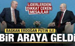 Başkan Erdoğan Putin ile bir araya geldi! Liderlerden son dakika açıklaması