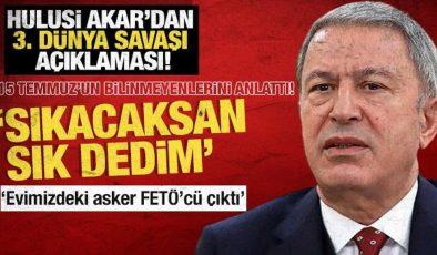 Hulusi Akar’dan 3. Dünya açıklaması! ‘Savaş bir bakıma başladı’