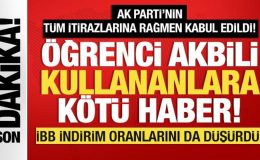 İstanbulkart’ta öğrenci indirimine 30 yaş sınırı getirildi
