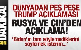 Trump’a suikast girişimi! Dünyadan peş peşe tepkiler! Çin ve Rusya’dan açıklama!